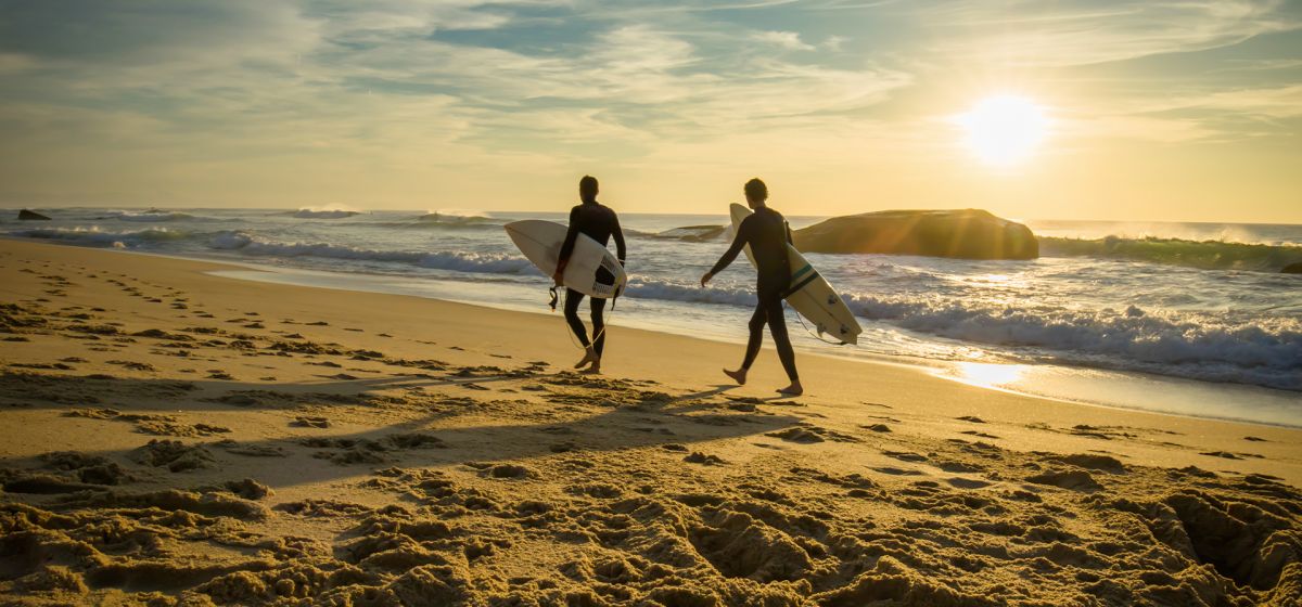 Plage de l'océan Atlantique dans les Landes
