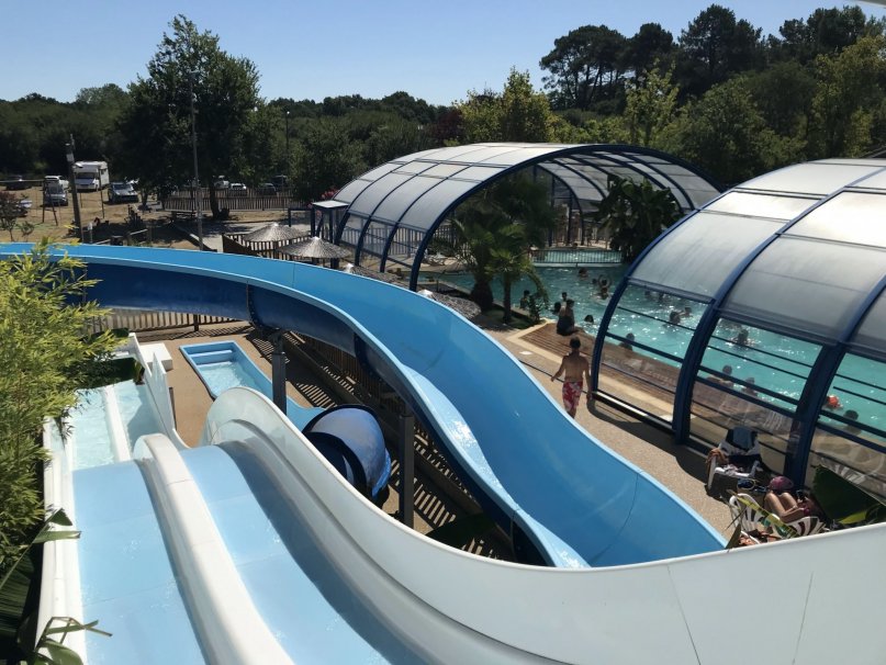 Toboggans du camping Landes Bleues