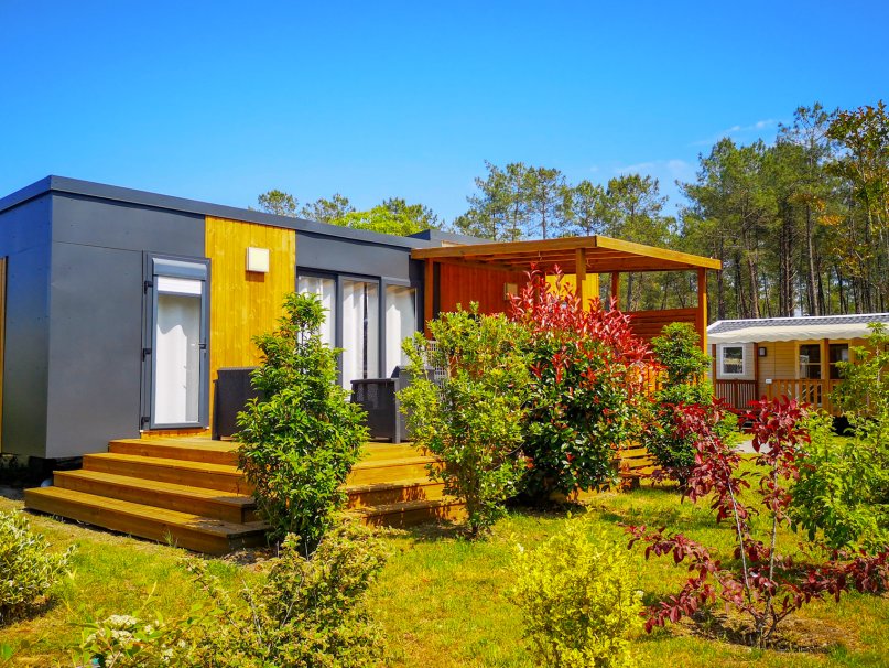 Mobil-home pour un week-end dans un camping des Landes